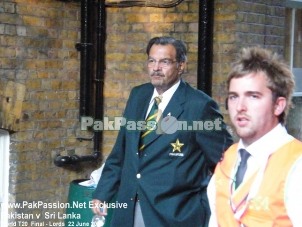 A PCB official leaving Lord's
