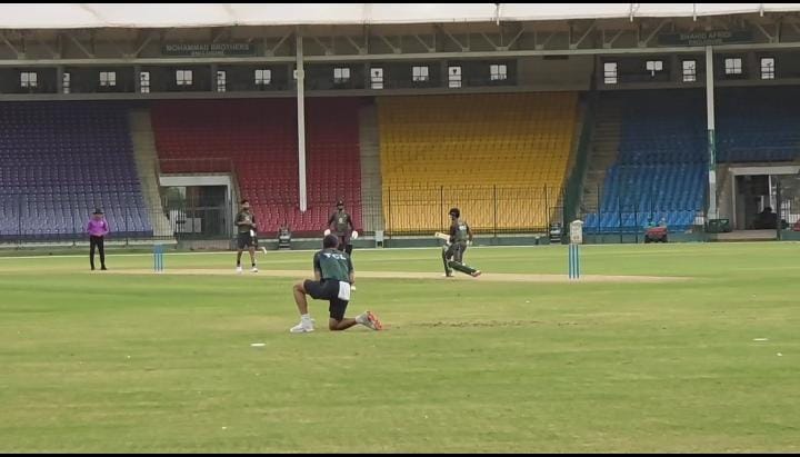 Scenario-based white ball practice held at National Bank Stadium Karachi